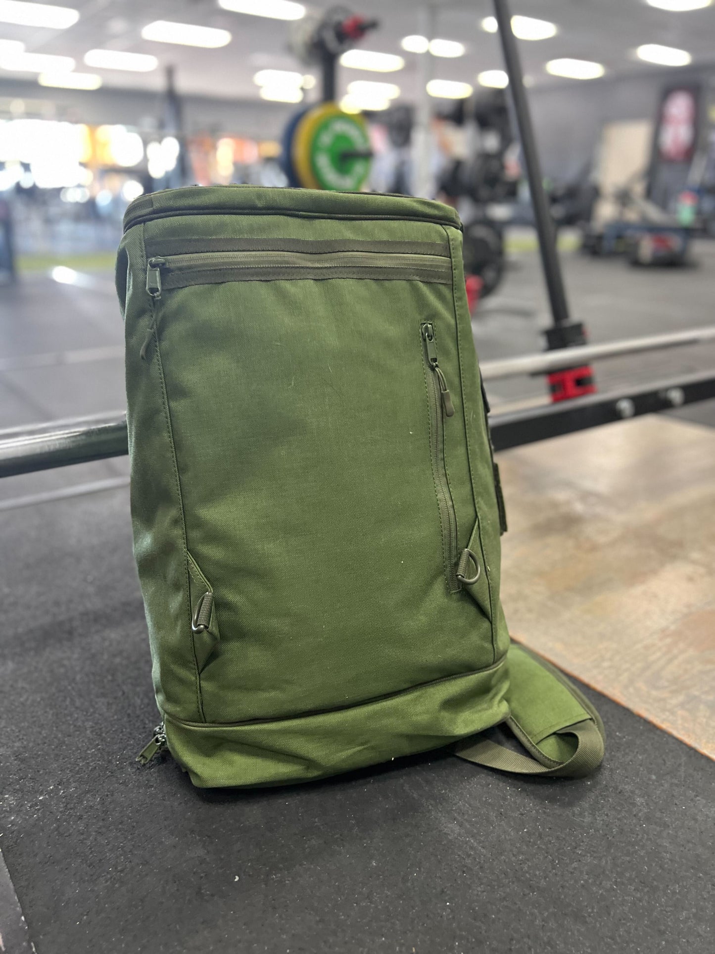 Green Duffle Backpack